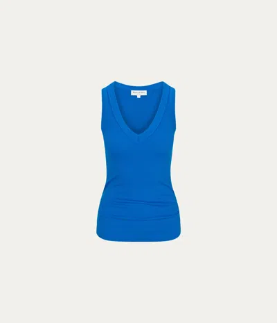 Michael Stars Blanche Ribbed Tank In Heather Grey