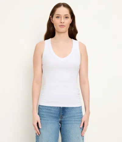 Michael Stars Blanche Ribbed Tank In White