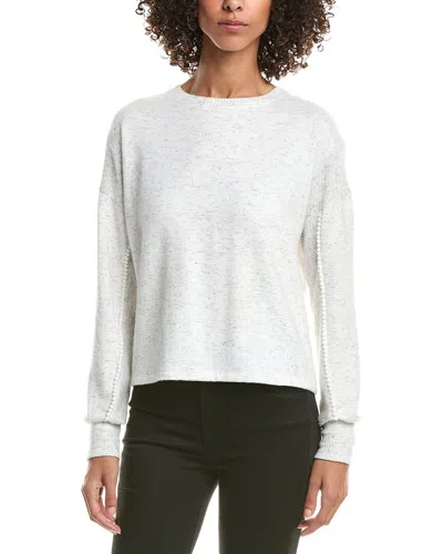 Michael Stars Blythe Mini Pom Pom Sweatshirt In Gray
