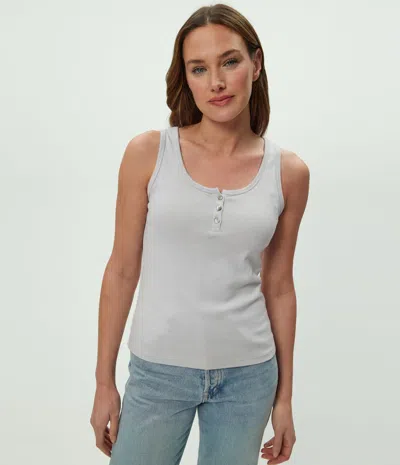 Michael Stars Brandy Henley Tank In White