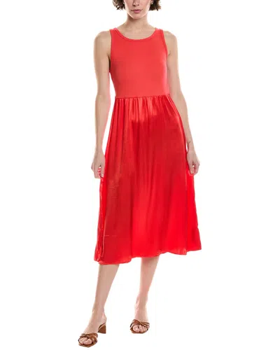 Michael Stars Bridgette Mixed Media Midi Dress