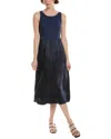 Michael Stars Bridgette Mixed Media Midi Dress