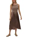 Michael Stars Bridgette Mixed Media Tank Midi Dress