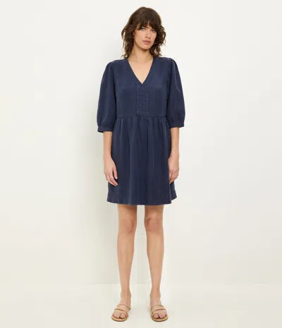 Michael Stars Brielle Linen Mini Dress In Multi