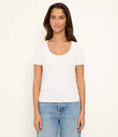 Michael Stars Calla Scoop Neck T-shirt In Gray