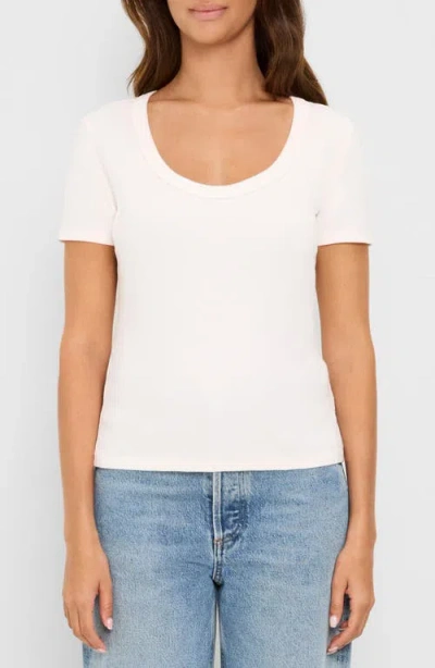 Michael Stars Calla Scoop Neck T-shirt In Gray