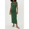 Michael Stars Calliope Cap Sleeve Dress In Palm