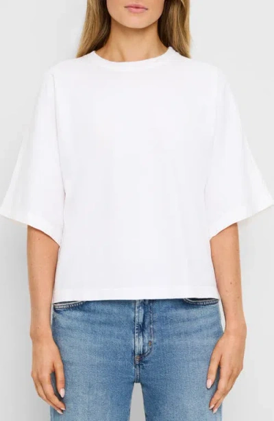 Michael Stars Zinnia Tokyo Jersey Side Pleated Tee In White