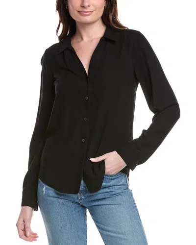 Michael Stars Cam Button-down Shirt In Black