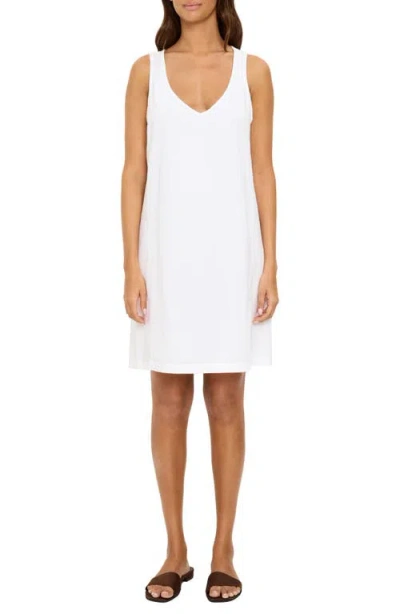 Michael Stars Camilla Cotton Tank Dress In White