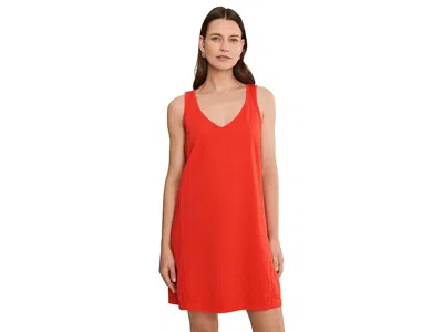 Michael Stars Camilla Mini Scoop Neck Tank Dress Women's Dress Samba: Lg (us 8-10) In Red