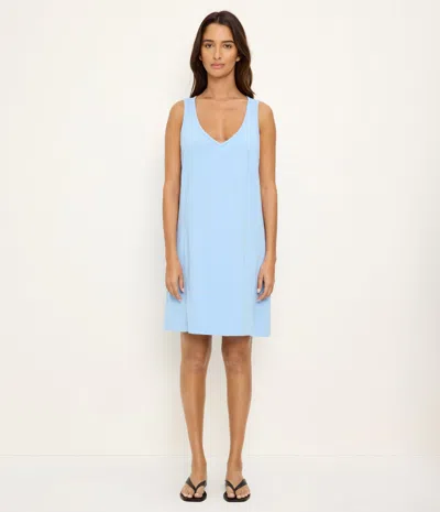Michael Stars Camilla Cotton Tank Dress In Blue