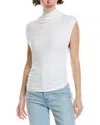 Michael Stars Campbell Ruched Mock Neck T-shirt