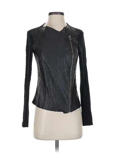 Pre-owned Michael Stars Cardigan Sweater In Black