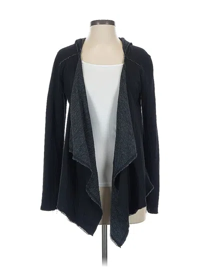 Pre-owned Michael Stars Cardigan Sweater In Black