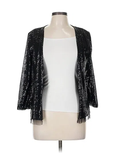 Pre-owned Michael Stars Cardigan Sweater In Black