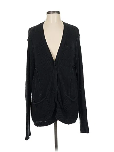 Pre-owned Michael Stars Cardigan Sweater In Black