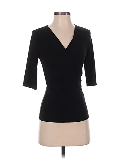 Pre-owned Michael Stars Cardigan Sweater In Black