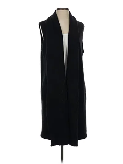 Pre-owned Michael Stars Cardigan Sweater In Black