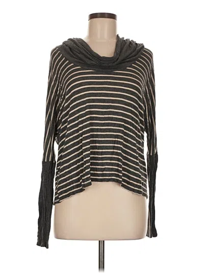 Pre-owned Michael Stars Cardigan Sweater In Black