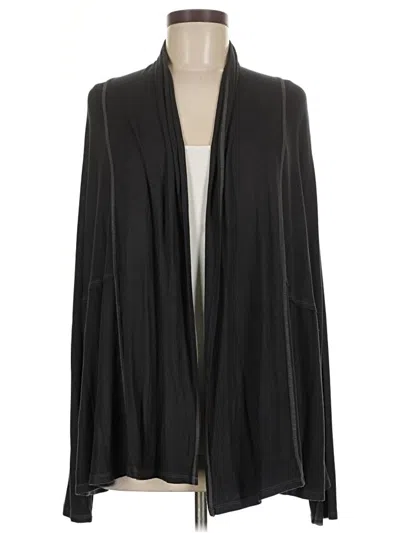 Pre-owned Michael Stars Cardigan Sweater In Black