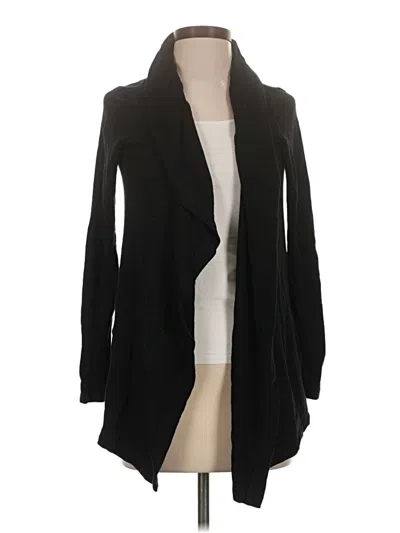 Pre-owned Michael Stars Cardigan Sweater In Black