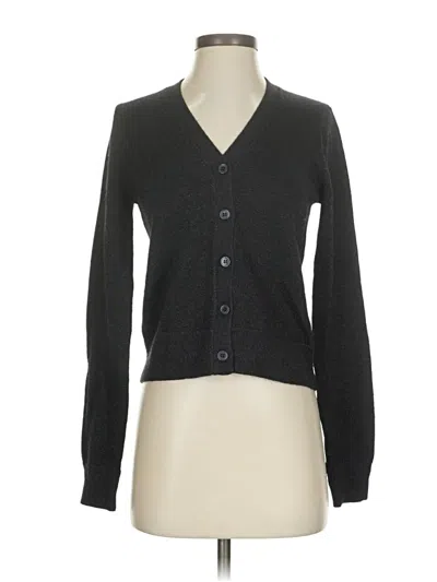Pre-owned Michael Stars Cardigan Sweater In Black