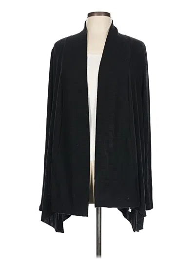 Pre-owned Michael Stars Cardigan Sweater In Black