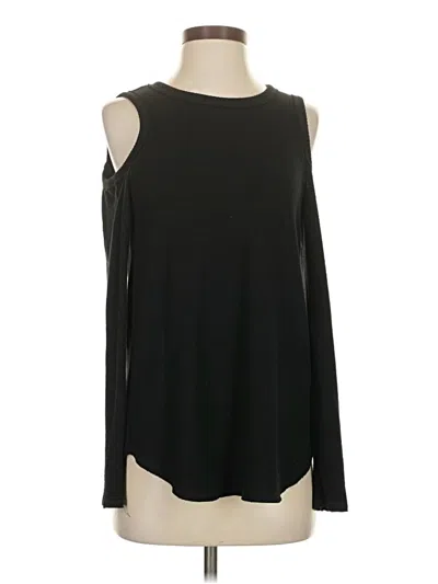 Pre-owned Michael Stars Cardigan Sweater In Black