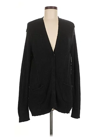 Pre-owned Michael Stars Cardigan Sweater In Black