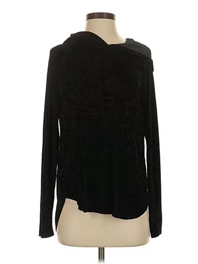 Pre-owned Michael Stars Cardigan Sweater In Black