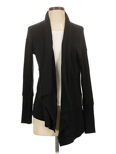 Pre-owned Michael Stars Cardigan Sweater In Black