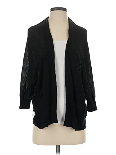 Pre-owned Michael Stars Cardigan Sweater In Black