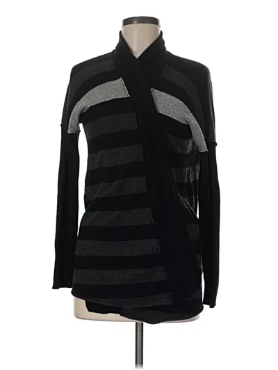 Pre-owned Michael Stars Cardigan Sweater In Black