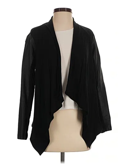 Pre-owned Michael Stars Cardigan Sweater In Black