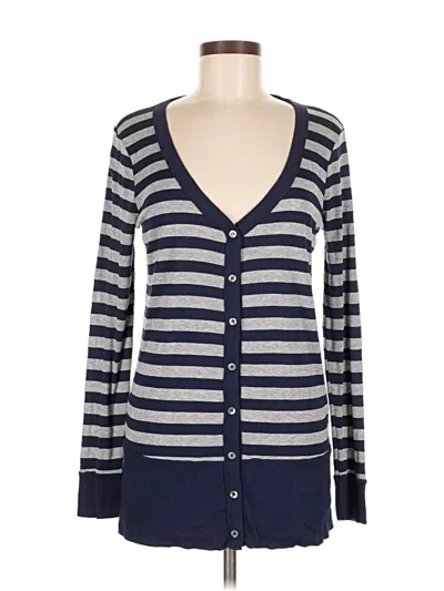 Pre-owned Michael Stars Cardigan Sweater In Blue