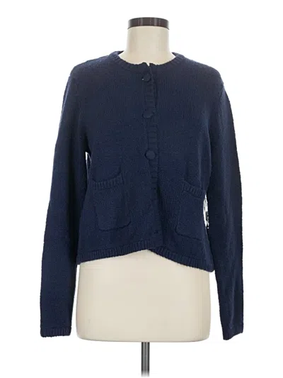 Pre-owned Michael Stars Cardigan Sweater In Blue