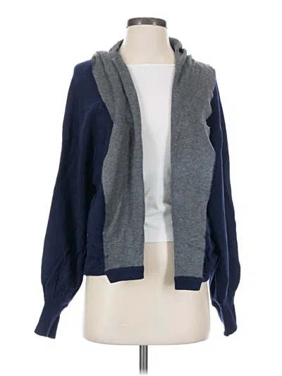 Pre-owned Michael Stars Cardigan Sweater In Blue