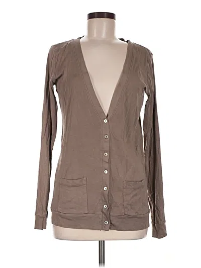 Pre-owned Michael Stars Cardigan Sweater In Brown