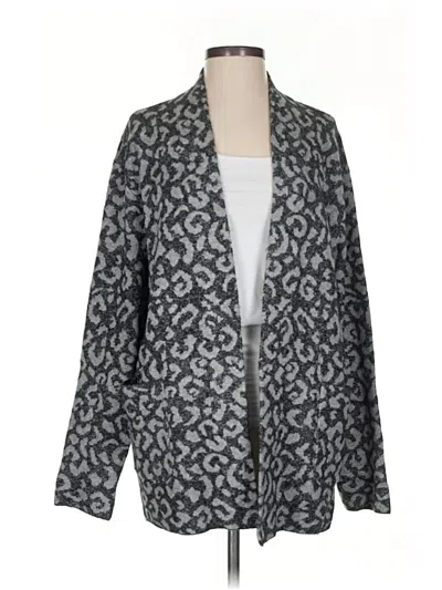 Pre-owned Michael Stars Cardigan Sweater In Gray