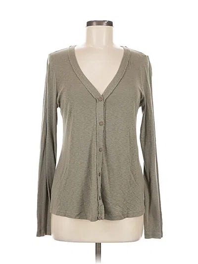 Pre-owned Michael Stars Cardigan Sweater In Gray