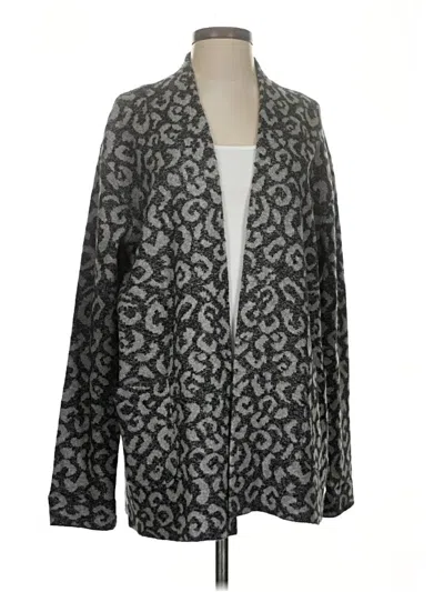 Pre-owned Michael Stars Cardigan Sweater In Gray