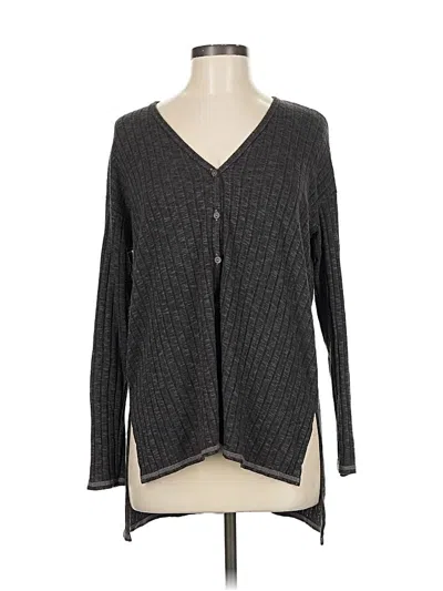 Pre-owned Michael Stars Cardigan Sweater In Gray