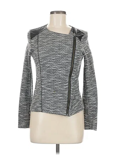 Pre-owned Michael Stars Cardigan Sweater In Gray
