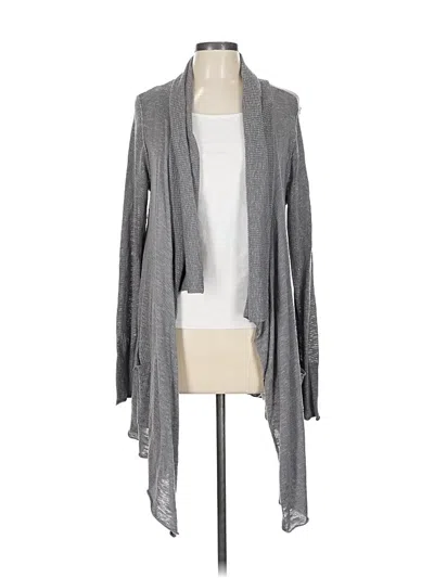 Pre-owned Michael Stars Cardigan Sweater In Gray