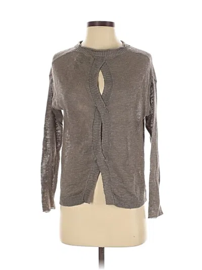 Pre-owned Michael Stars Cardigan Sweater In Gray