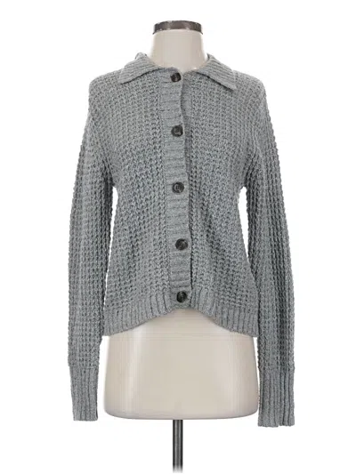 Pre-owned Michael Stars Cardigan Sweater In Gray