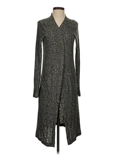 Pre-owned Michael Stars Cardigan Sweater In Gray