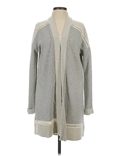 Pre-owned Michael Stars Cardigan Sweater In Gray