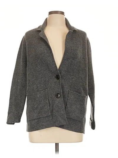 Pre-owned Michael Stars Cardigan Sweater In Gray
